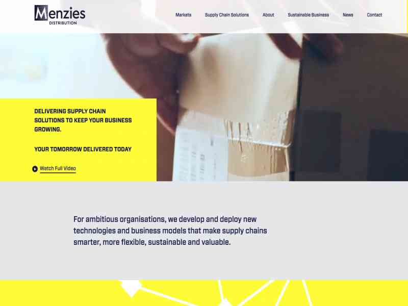 Visit the website for Menzies Distribution