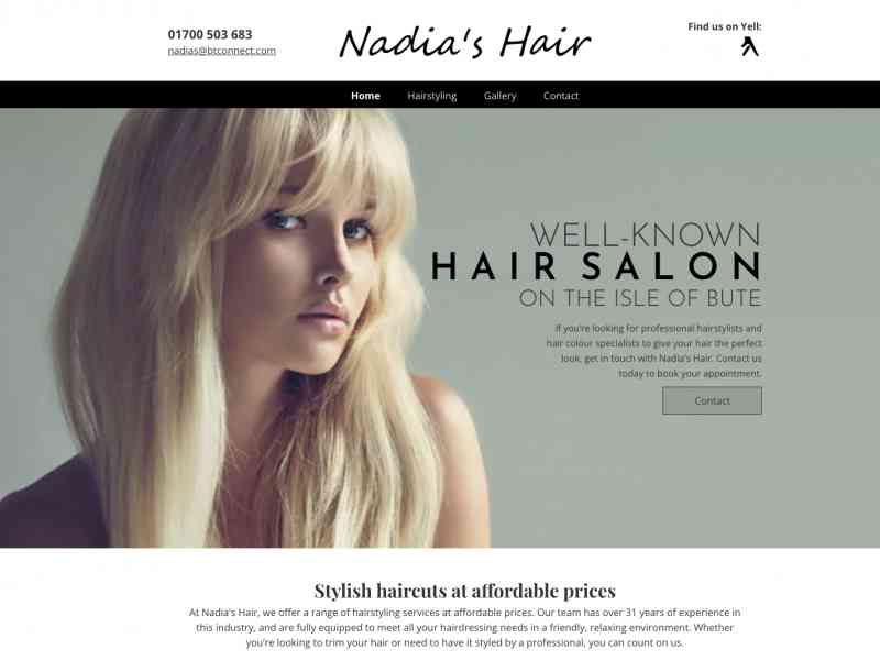 Visit the website for Nadia's